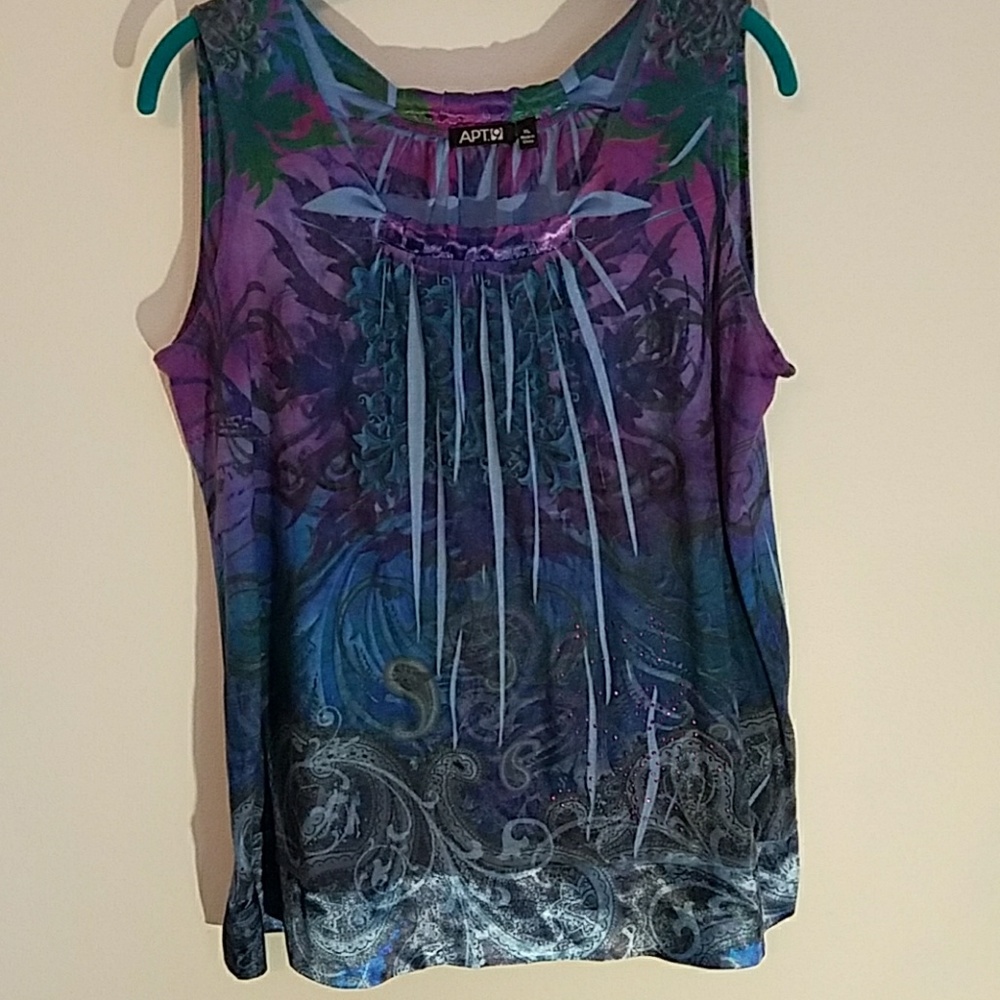 Blue and purple top